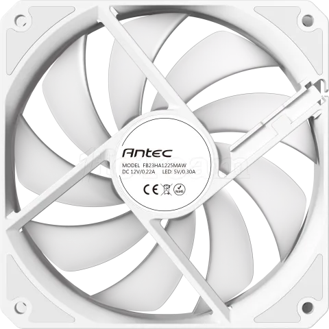 Photo de Ventilateur de boitier Antec P12 Reverse RGB - 12cm (Blanc)