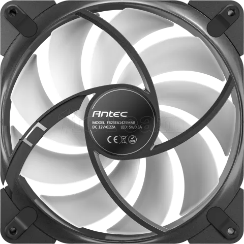 Photo de Ventilateur de boitier Antec Tranquil RGB - 14cm (Noir)