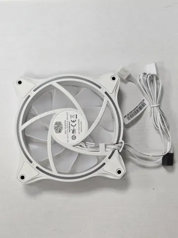 Photo de Ventilateur de boitier Cooler Master MasterFan MF Halo² RGB - 14cm (Blanc) - SN MFLB2DW18NPAR11231402288 - ID 211381