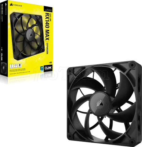 Photo de Ventilateur de boitier Corsair iCue Link RX Max - 14cm (Noir)