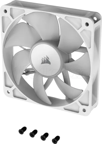 Photo de Ventilateur de boitier Corsair RS RGB - 12cm (Blanc)