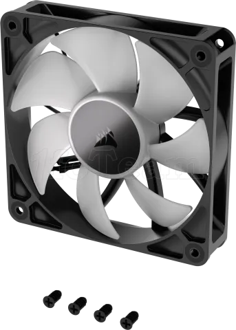 Photo de Ventilateur de boitier Corsair RS RGB - 12cm (Noir)