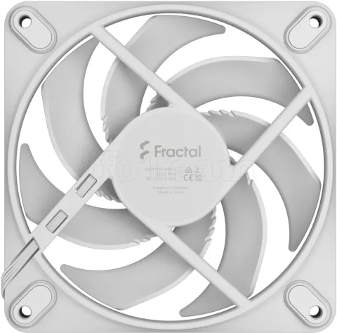 Photo de Ventilateur de boitier Fractal Design Momentum - 12cm (Blanc)