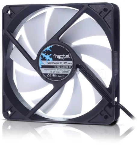 Photo de Ventilateur de boitier Fractal Design Silent Series R3 - 120mm (Noir/Blanc)