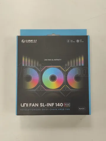 Photo de Ventilateur de boitier Lian Li Uni Fan SL-Infinity RGB - 14cm (Noir) - ID 208728