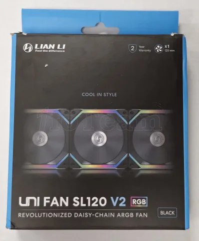 Photo de Ventilateur de boitier Lian Li Uni Fan SL V2 RGB - 12cm (Noir) - ID 213686