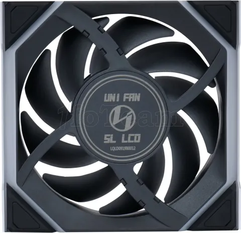 Photo de Ventilateur de boitier Lian Li Uni Fan SL Wireless LCD Reverse RGB - 12cm (Noir)