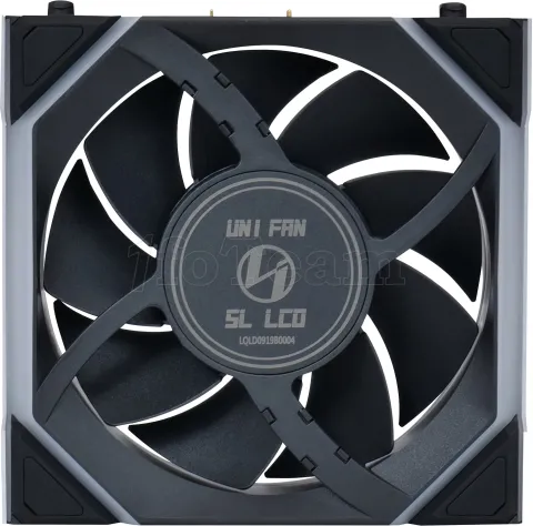 Photo de Ventilateur de boitier Lian Li Uni Fan SL Wireless LCD RGB - 12cm (Noir)