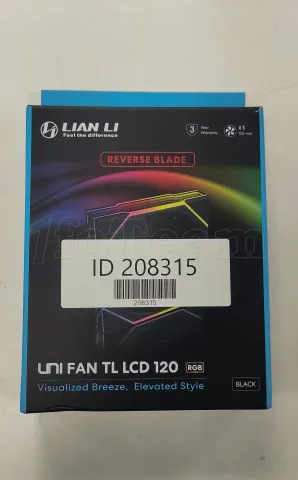 Photo de Ventilateur de boitier Lian Li Uni Fan TL LCD Reverse RGB - 12cm (Noir) - ID 208315