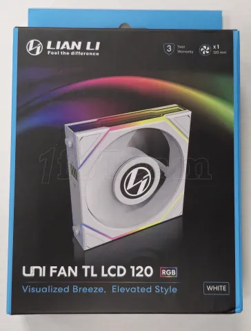 Photo de Ventilateur de boitier Lian Li Uni Fan TL LCD RGB - 12cm (Blanc) - ID 213682