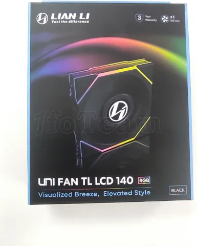 Photo de Ventilateur de boitier Lian Li Uni Fan TL LCD RGB - 14cm (Noir) - ID 208306