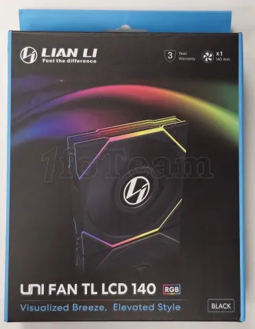 Photo de Ventilateur de boitier Lian Li Uni Fan TL LCD RGB - 14cm (Noir) - ID 213698