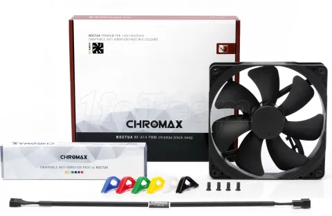 Photo de Ventilateur de boitier Noctua Chromax Swap NF-A14 PWM - 14cm (Noir)