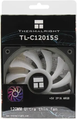 Photo de Ventilateur de boitier Thermalright TL-C12015S RGB - 12cm (Noir)