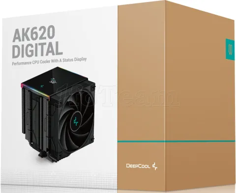 Photo de Ventilateur pour processeur DeepCool AK620 Digital RGB (Noir)