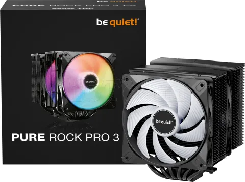 Photo de Ventilateur processeur be quiet! Pure Rock Pro 3 LX RGB (Noir)