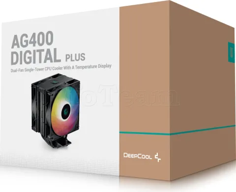 Photo de Ventilateur processeur DeepCool AG400 Digital Plus RGB (Noir)