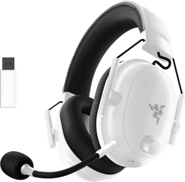 Le confort est au c?ur du design du Casque Gamer sans fil Razer BlackShark V2 Pro (Blanc).