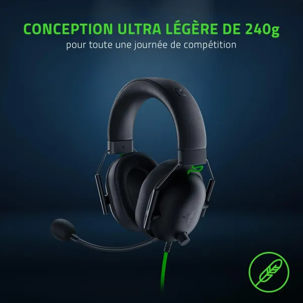 Le Razer BlackShark V2 Special Edition est doté d'un microphone détachable Razer HyperClear Cardioid, optimisé pour capturer votre voix de manière claire et précise.