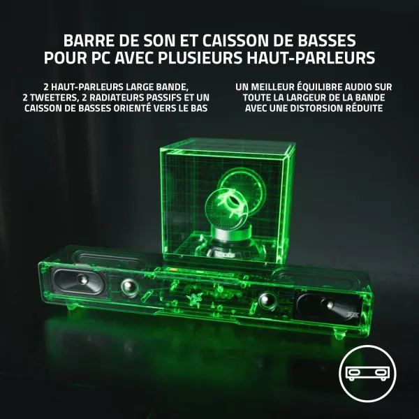 Transformez votre expérience audio avec l'Enceinte barre de son Razer Leviathan V2 X (Noir) !