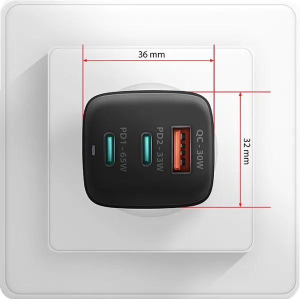 Une charge rapide dans un format compact